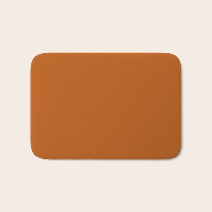 Ginger - Solid Color Collection Bath Mat