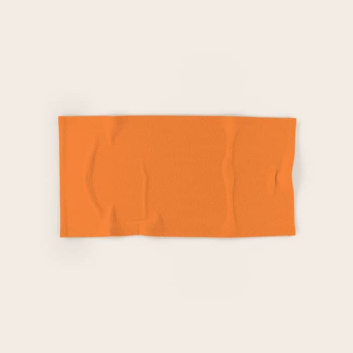 Tangerine - Solid Color Collection Bath Towel