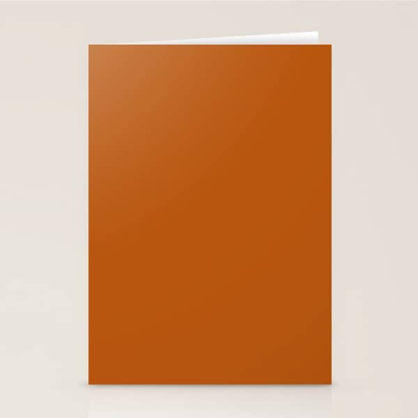 Ginger - Solid Color Collection Stationery Card