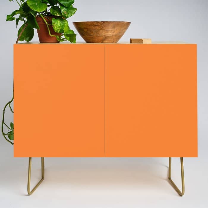 Tangerine - Solid Color Collection Credenza