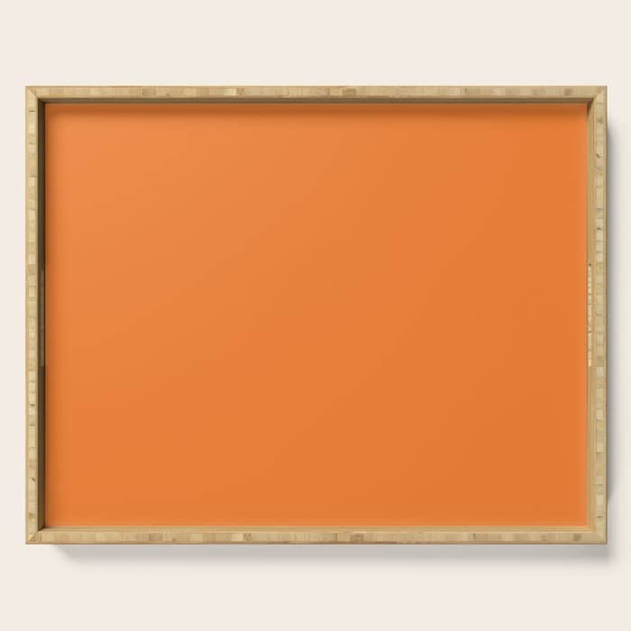 Tangerine - Solid Color Collection Serving Tray