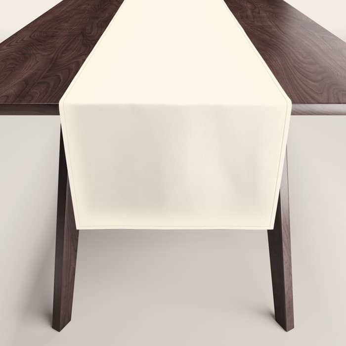Cream - Solid Color Collection Table Runner