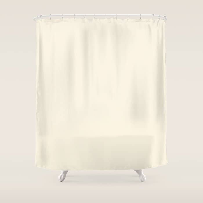 Cream - Solid Color Collection Shower Curtain