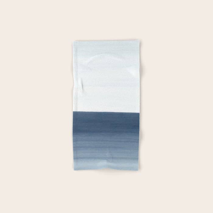 Ocean Watercolor Painting No.1 Bath Towel