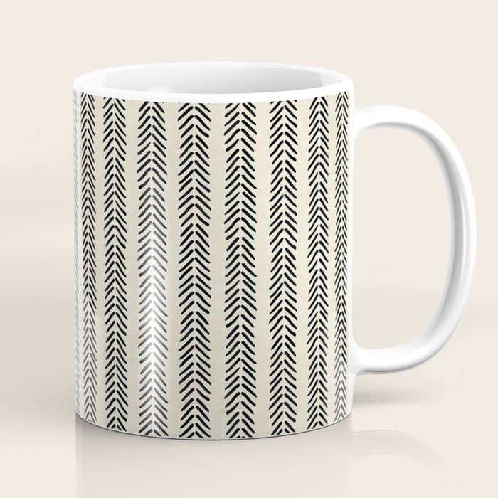 Small Black And White Arrowheads Coffee Mug