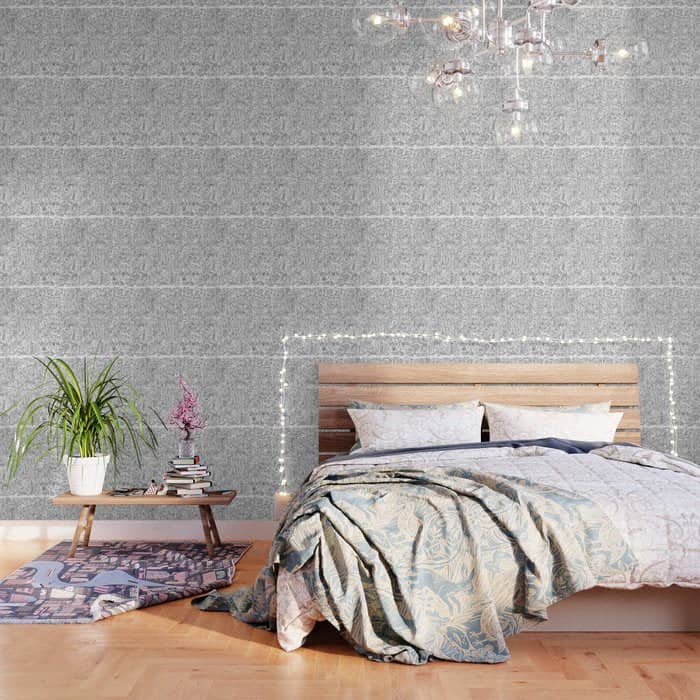 Graffiti Black And White Pattern Doodle Hand Designed Scan Wallpaper