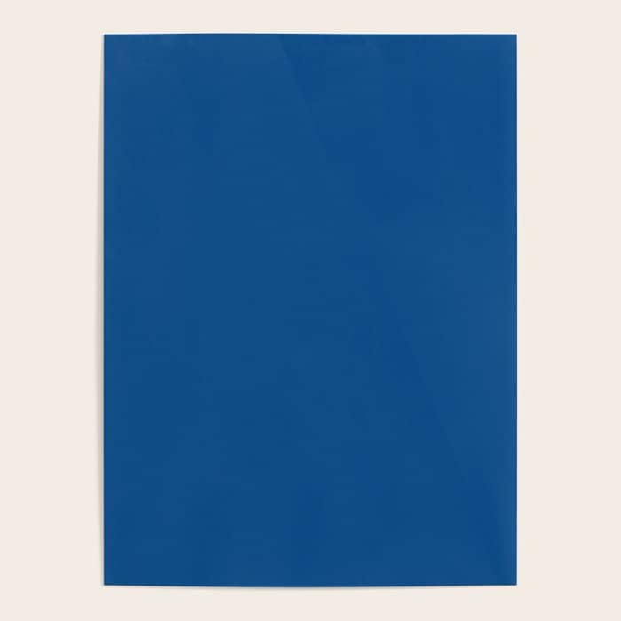 Lapis Lazuli Blue - Solid Color Collection Poster