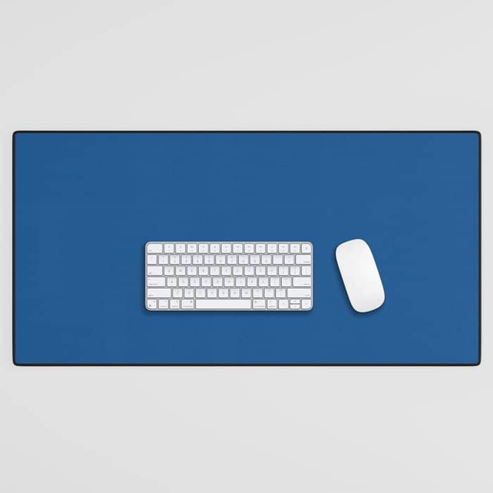 Lapis Lazuli Blue - Solid Color Collection Desk Mat