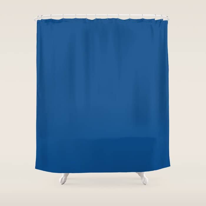 Lapis Lazuli Blue - Solid Color Collection Shower Curtain