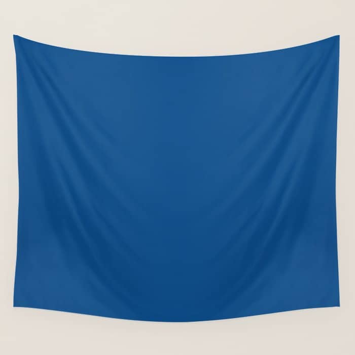 Lapis Lazuli Blue - Solid Color Collection Wall Tapestry