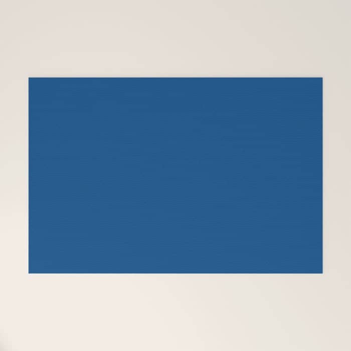 Lapis Lazuli Blue - Solid Color Collection Welcome Mat