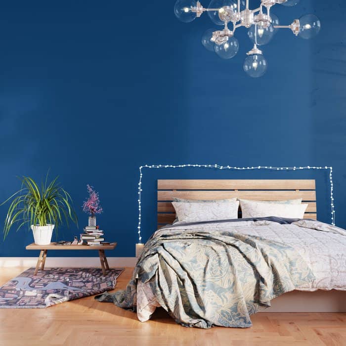 Lapis Lazuli Blue - Solid Color Collection Wallpaper