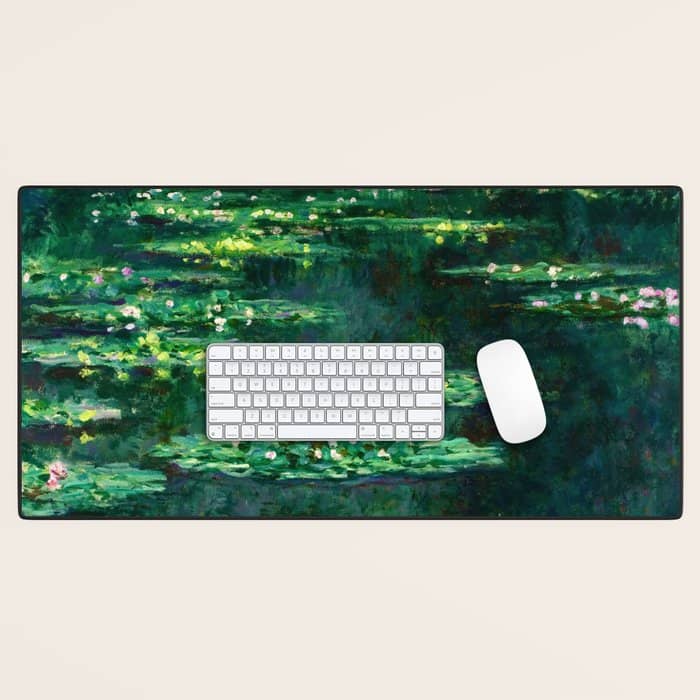 Claude Monet "Water Lilies" (14) Desk Mat