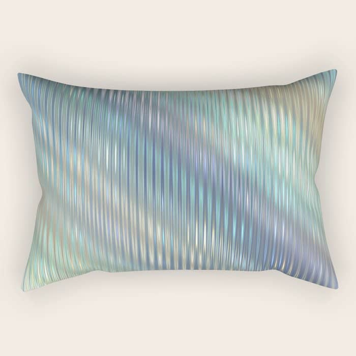 Striped Abstract Glass Relection Rectangular Pillow