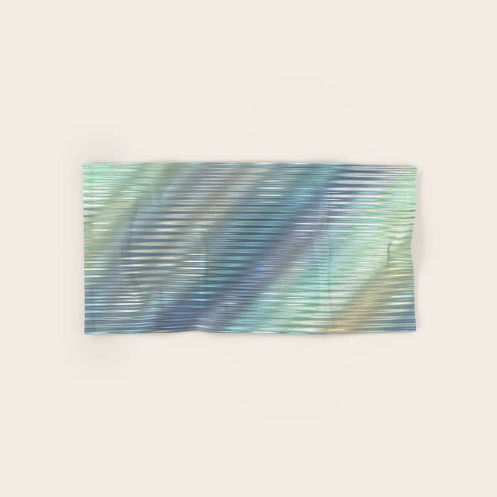 Striped Abstract Glass Relection Bath Towel