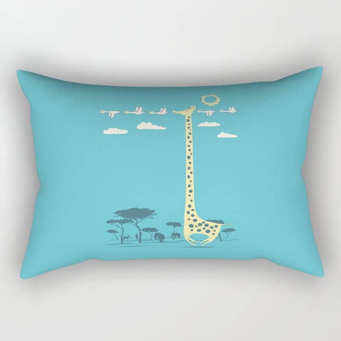 I'M Like A Bird (Blue) Rectangular Pillow