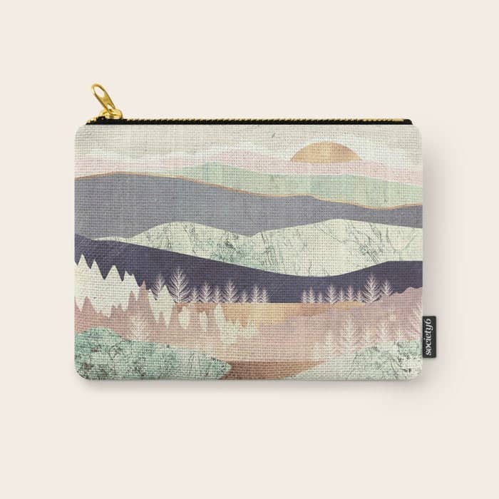 Golden Spring Reflection Carry All Pouch