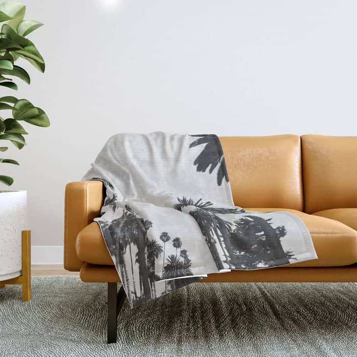 Palm Spring California, Palms Throw Blanket