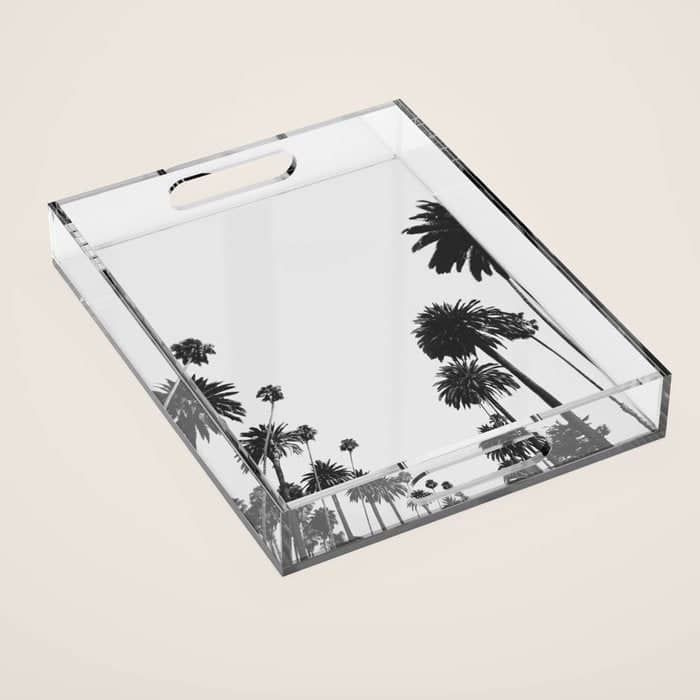 Palm Spring California, Palms Acrylic Tray