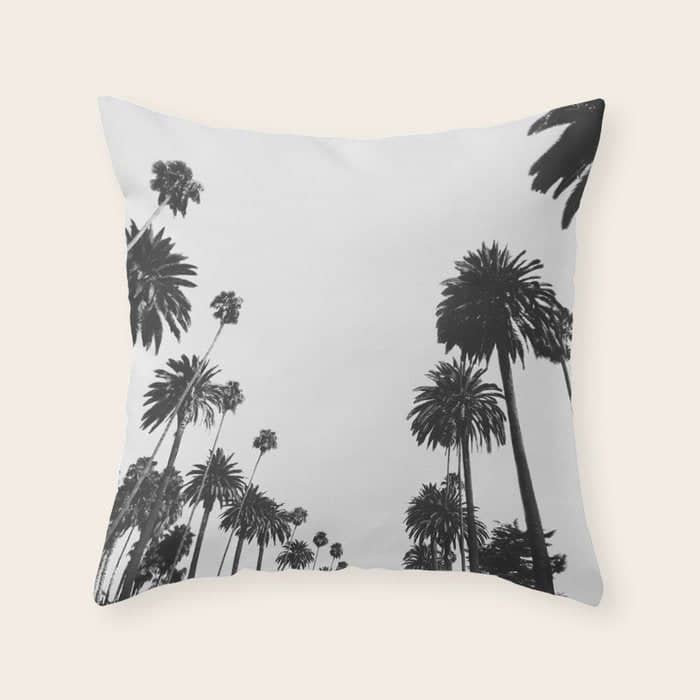 Palm Spring California, Palms Throw Pillow