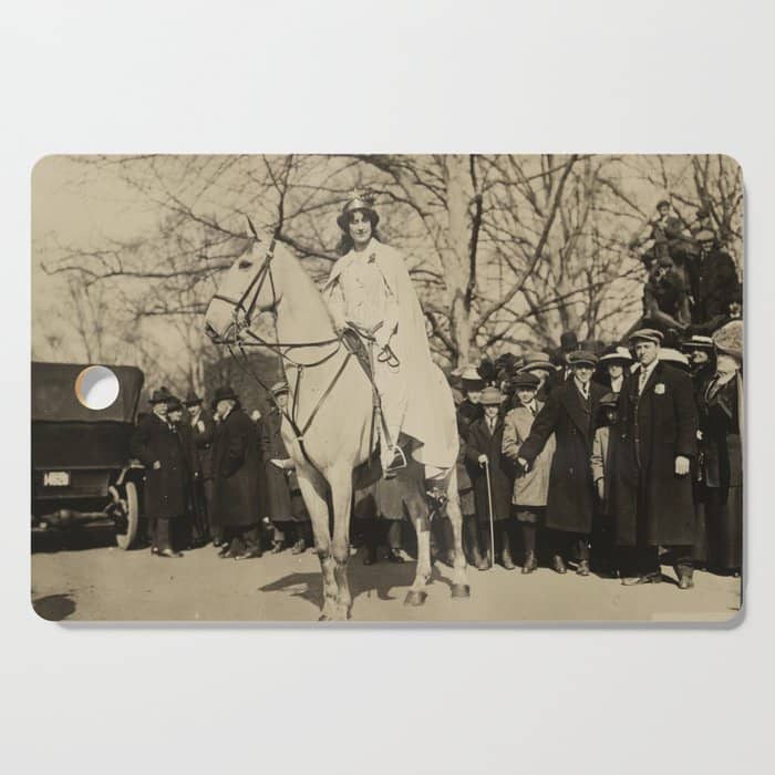Inez Milholland Leading Suffrage Parade Cutting Board