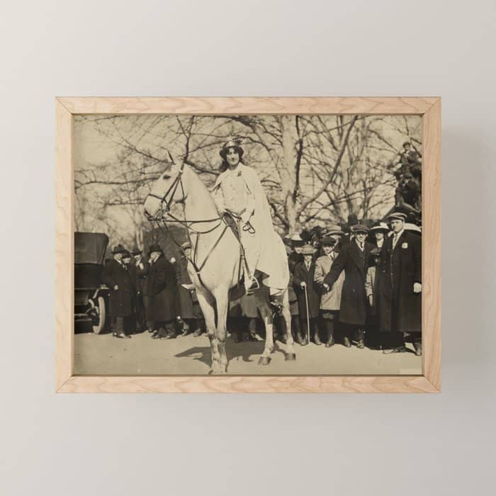 Inez Milholland Leading Suffrage Parade Mini Art Print