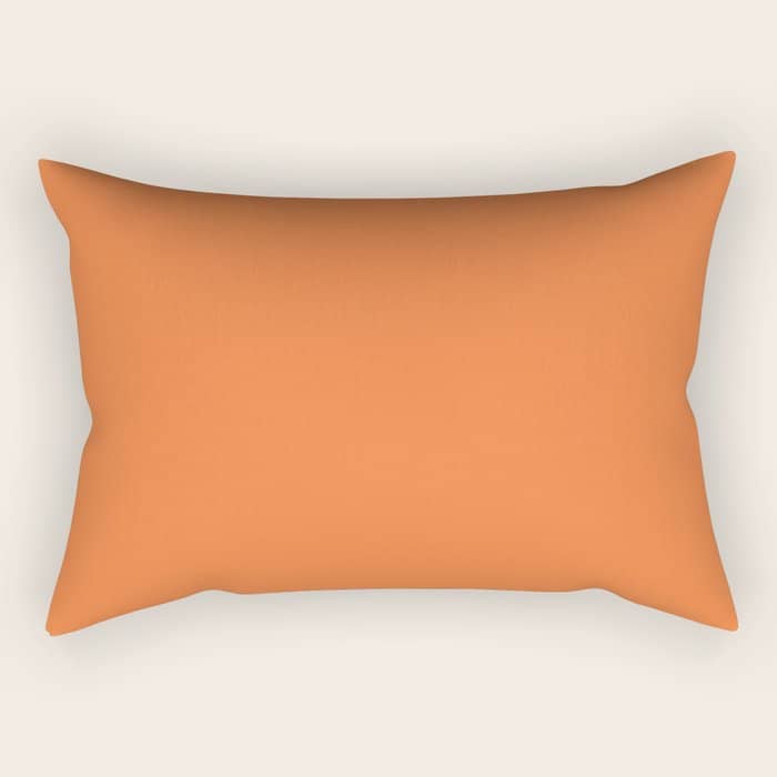 Boca Solid Shades - Apricot Rectangular Pillow