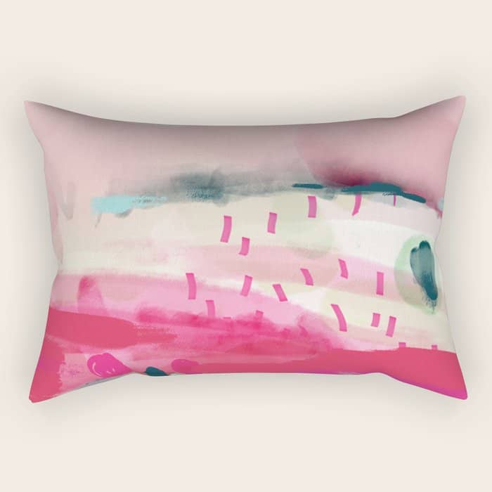 Spring Dream Landscape Rectangular Pillow