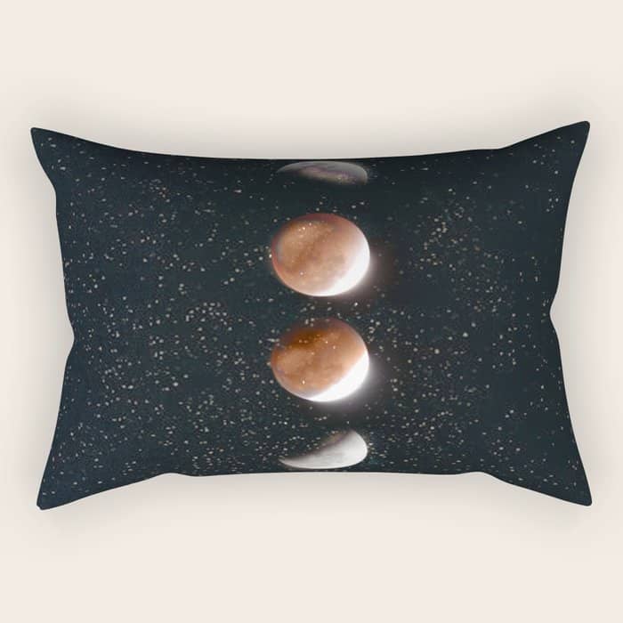 Phases Of The Moon Ii Rectangular Pillow