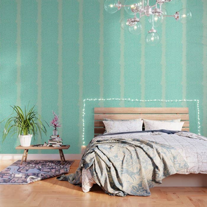 Berry Branches - Mint & Turquoise Palette Wallpaper