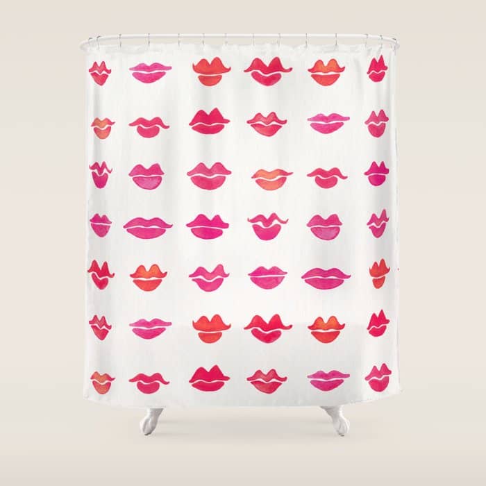 Kiss Collection - Pink Palette Shower Curtain