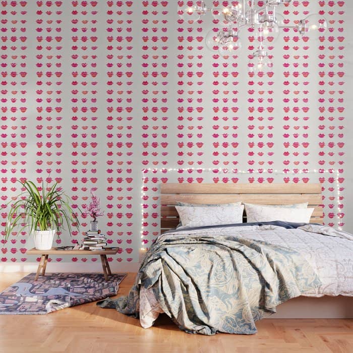 Kiss Collection - Pink Palette Wallpaper