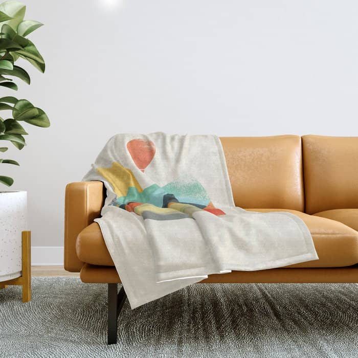 Let The World Be Your Guide Throw Blanket
