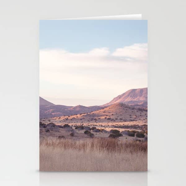 Marfa Ii - Sunset On The Range Stationery Card