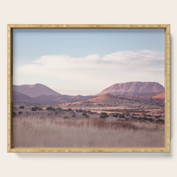 Marfa Ii - Sunset On The Range Serving Tray