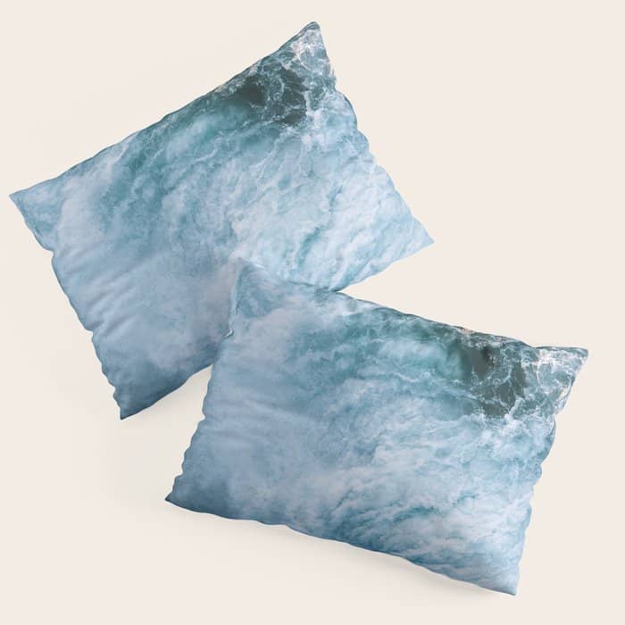 Wave In Ireland During Sunset - Oceanscape Pillow Sham