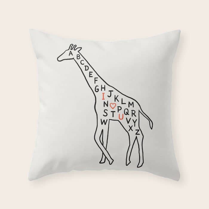 I Love You As High As I Can Reach Throw Pillow