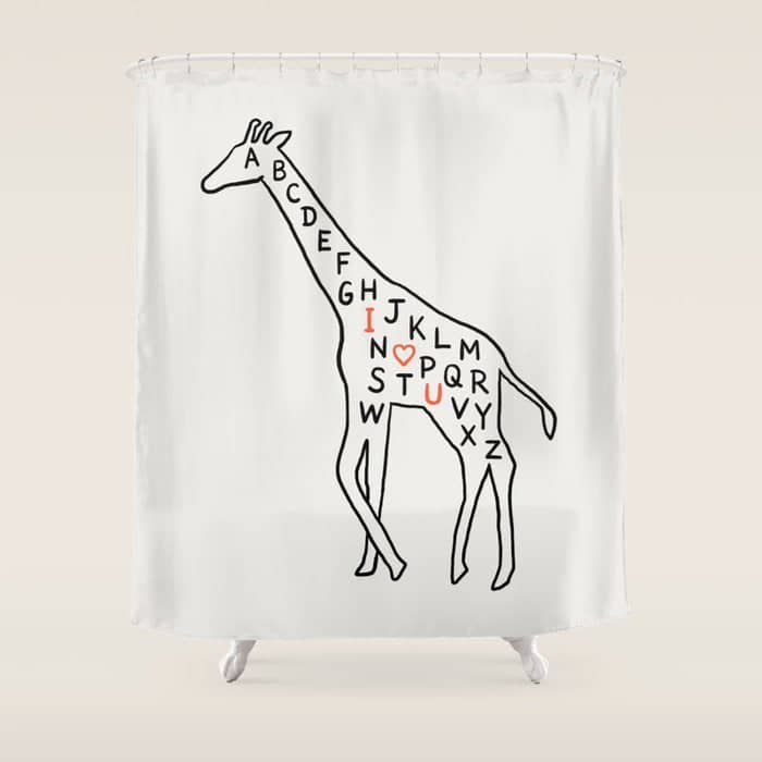 I Love You As High As I Can Reach Shower Curtain