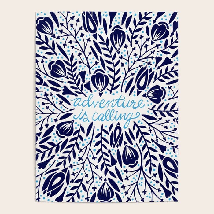 Adventure Is Calling - Porcelain Palette Poster