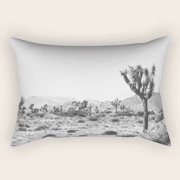 Joshua Tree Monochrome, No. 1 Rectangular Pillow
