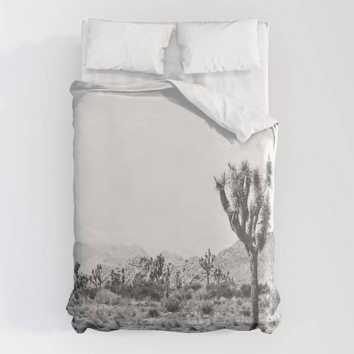 Joshua Tree Monochrome, No. 1 Duvet Cover