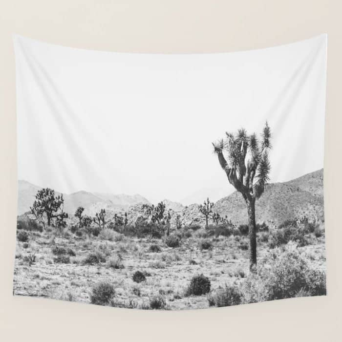 Joshua Tree Monochrome, No. 1 Wall Tapestry