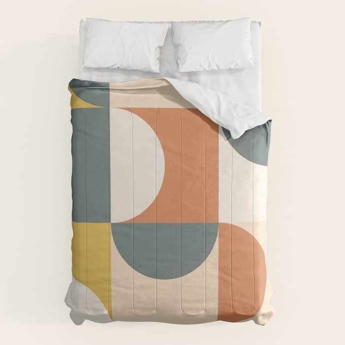 Mid Century Modern Geometric 23 Comforter