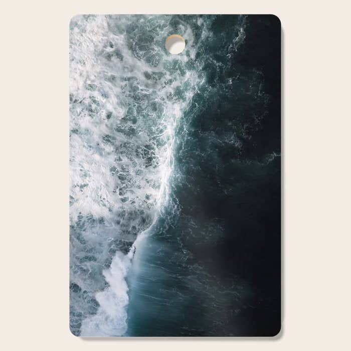 Oceanscape - White And Blue Cutting Board