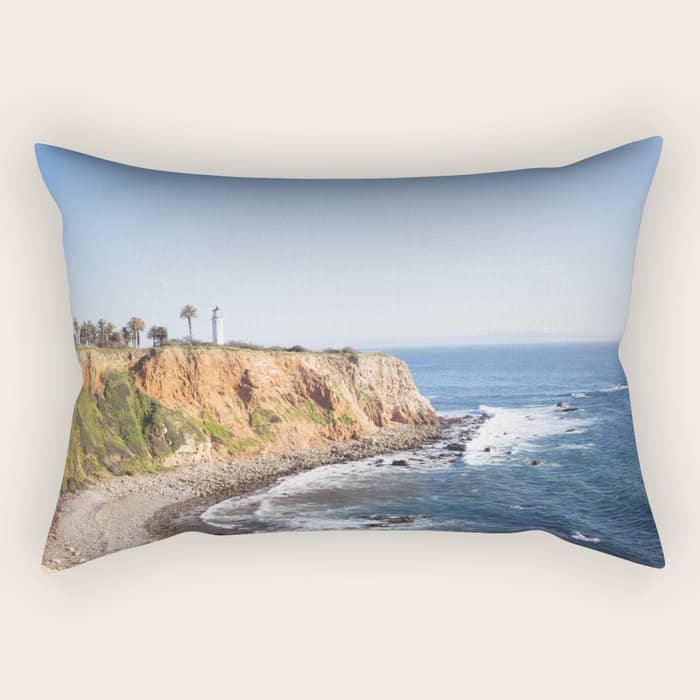 Point Vicente Lighthouse (Color Version) Rectangular Pillow