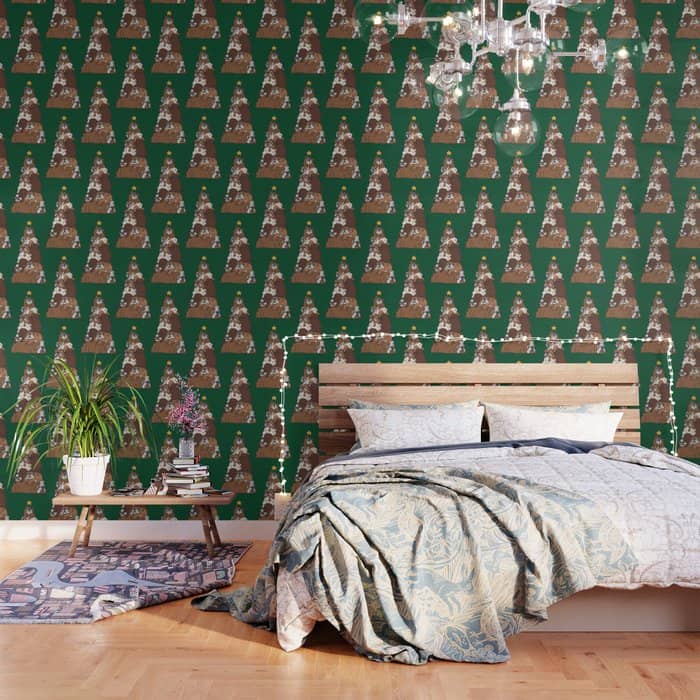 Christmas Tree English Bulldog Wallpaper