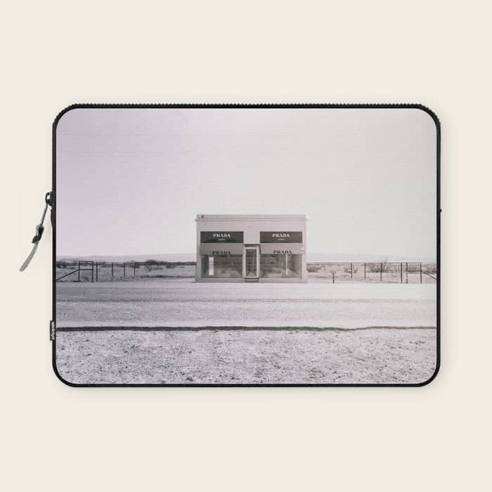 Marfa Icon - Black And White Version Laptop Sleeve