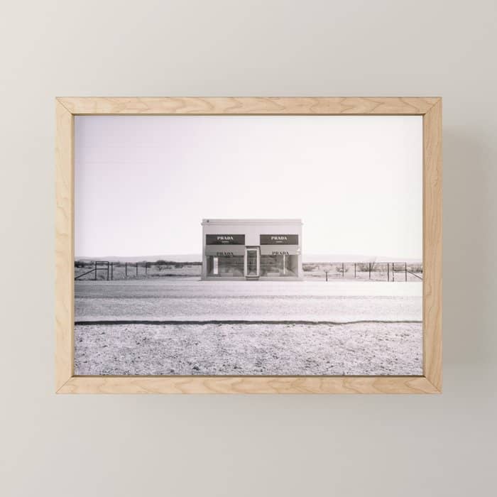 Marfa Icon - Black And White Version Mini Art Print