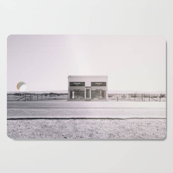 Marfa Icon - Black And White Version Cutting Board