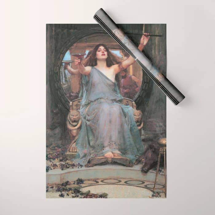 Circe Offering The Cup To Ulysses, John William Waterhouse Wrapping Paper